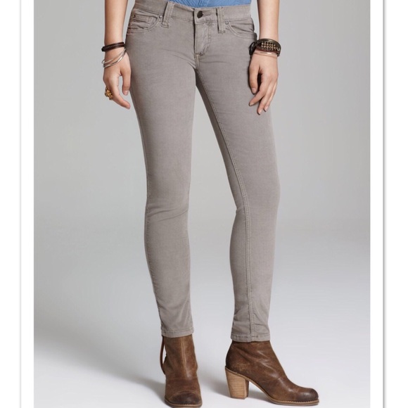 Free People • NWT Skinny Cords, “Steel” - Picture 1 of 5